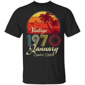 50th Birthday Retro Vintage January 1970 Shirt Long Sleeve