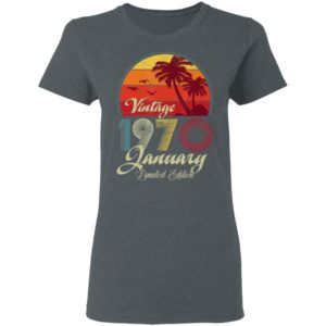 50th Birthday Retro Vintage January 1970 Shirt Long Sleeve