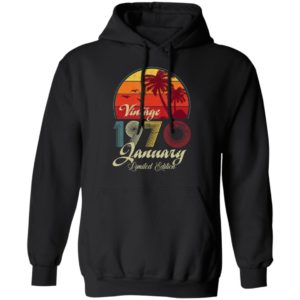 50th Birthday Retro Vintage January 1970 Shirt Long Sleeve