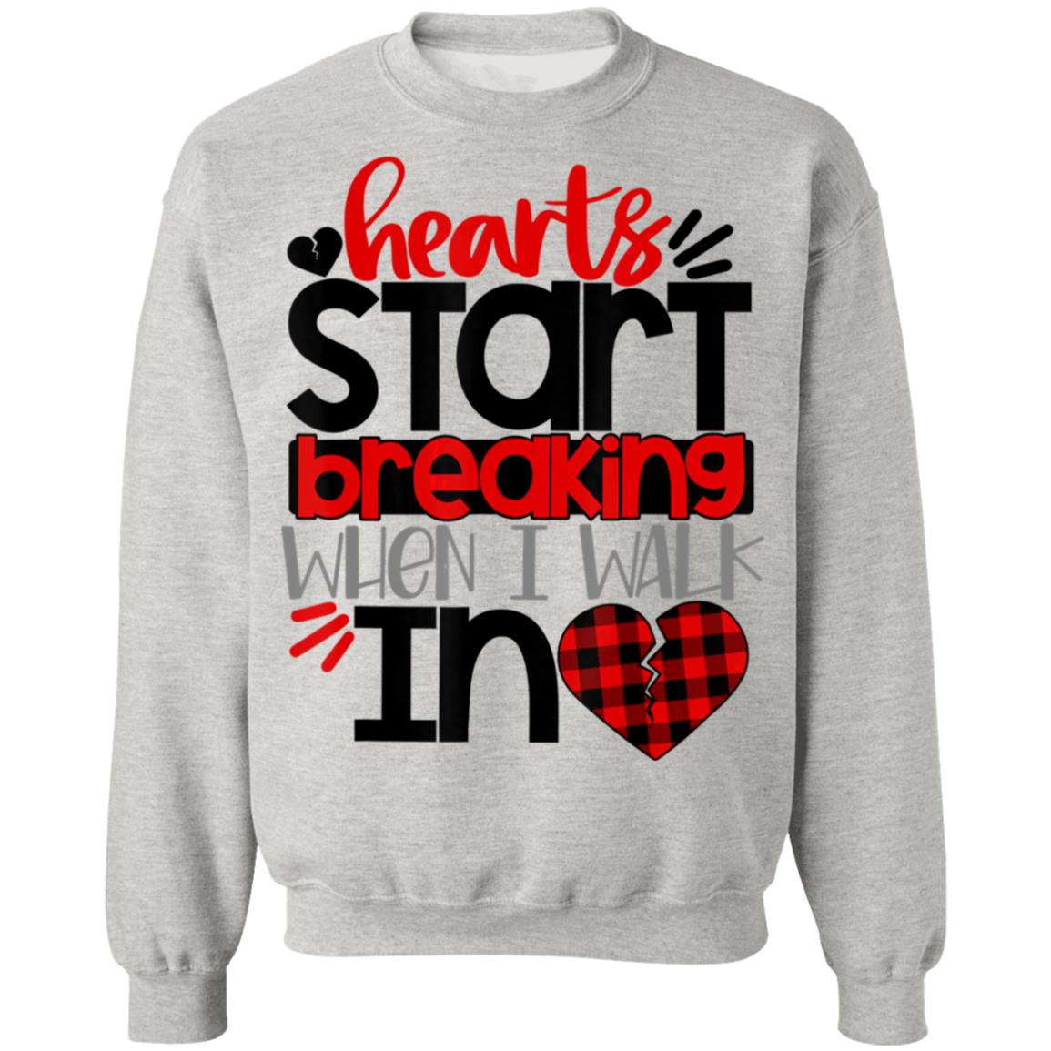 Buffalo Plaid Valentines Shirt Hearts Start Breaking Walk In Valentines Day Shirt Long Sleeve Buffalo Plaid Valentines Shirt Hearts Start Breaking Walk In Valentines Day Shirt Long Sleeve