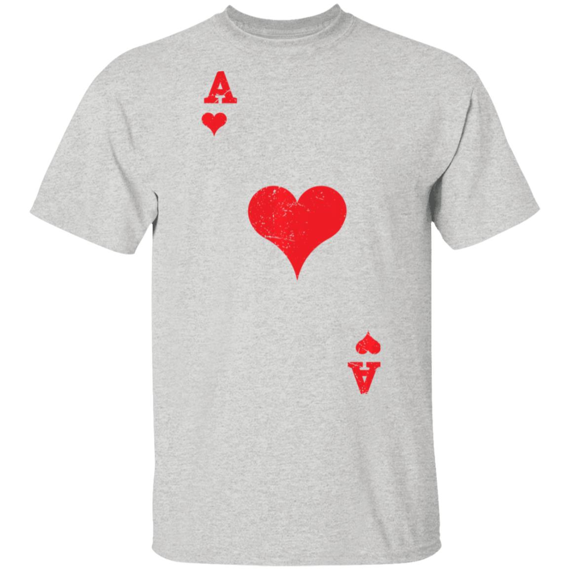 Ace Heart Shirts, Valentines Day T-Shirt Long Sleeve