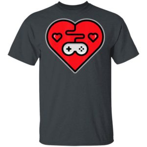 Tee Gamer Valentines Day Heart T-Shirt