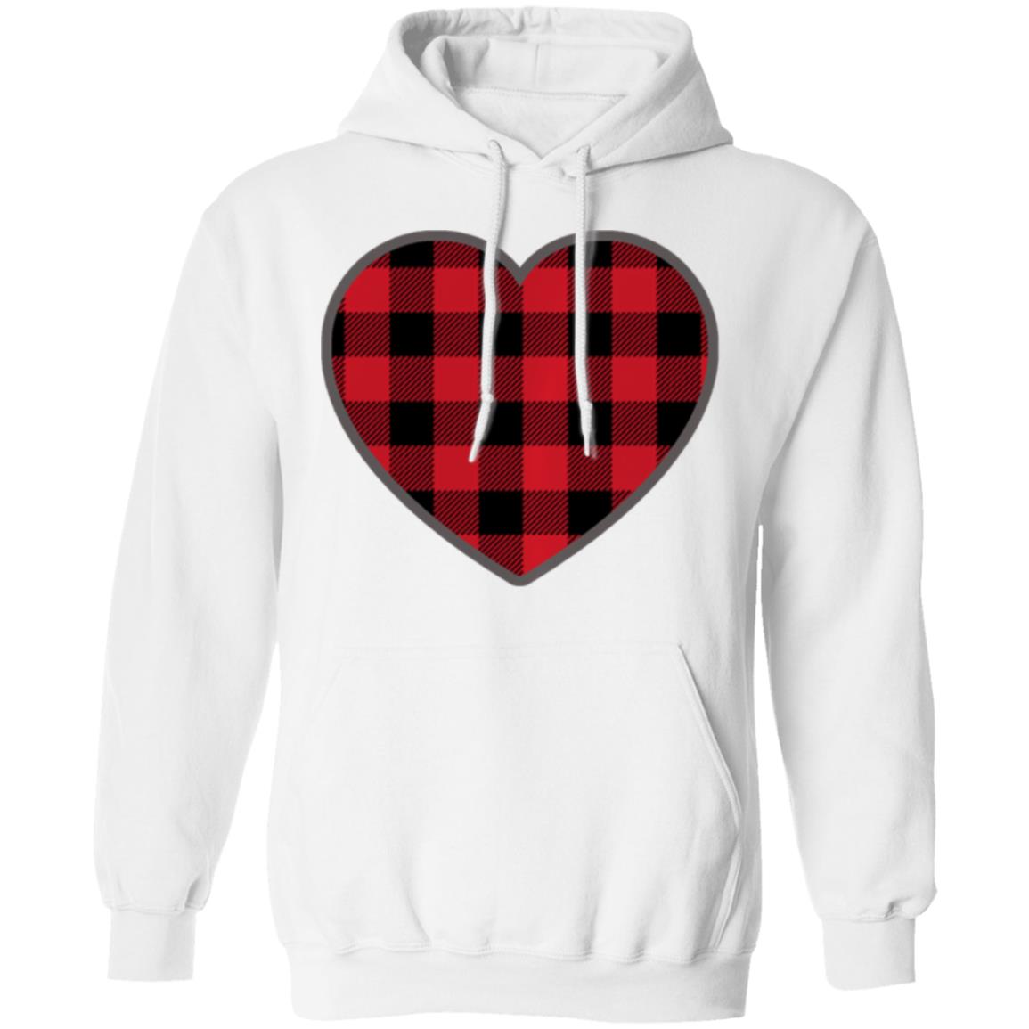 Heart Valentines Day Buffalo Plaid T-Shirt Long Sleeve Heart Valentines Day Buffalo Plaid T-Shirt Long Sleeve