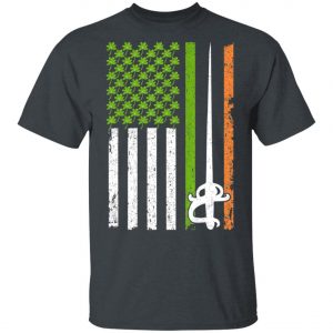 Irish Fencing American Flag Saint Patricks Day Shirt, Long Sleeve