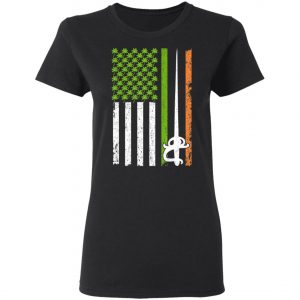 Irish Fencing American Flag Saint Patricks Day Shirt, Long Sleeve