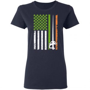 Irish Fencing American Flag Saint Patricks Day Shirt, Long Sleeve