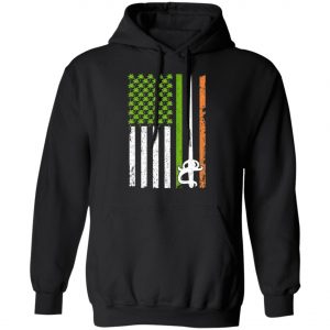 Irish Fencing American Flag Saint Patricks Day Shirt, Long Sleeve