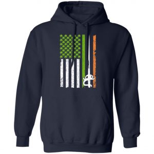 Irish Fencing American Flag Saint Patricks Day Shirt, Long Sleeve