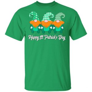 3 Cute Irish Gnomes Leprechauns Happy St. Patricks Day Shirt, Long Sleeve