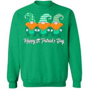 3 Cute Irish Gnomes Leprechauns Happy St. Patricks Day Shirt, Long Sleeve