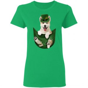 Akita In Your Pocket St Patricks Day Dog Lover Shirt, Long Sleeve
