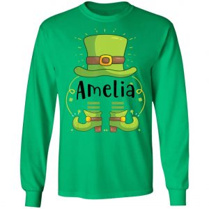 Amelia St Patricks Day Hats T-Shirt, Long Sleeve