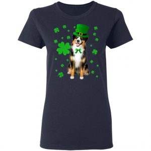 Australian Shepherd St. Patricks Day Shirt, Long Sleeve