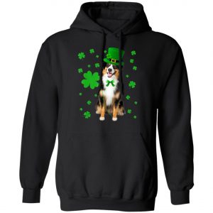 Australian Shepherd St. Patricks Day Shirt, Long Sleeve