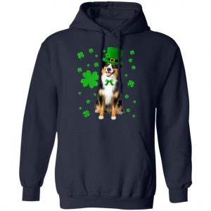 Australian Shepherd St. Patricks Day Shirt, Long Sleeve