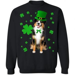 Australian Shepherd St. Patricks Day Shirt, Long Sleeve