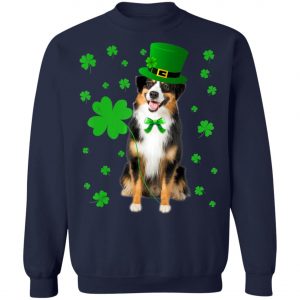 Australian Shepherd St. Patricks Day Shirt, Long Sleeve