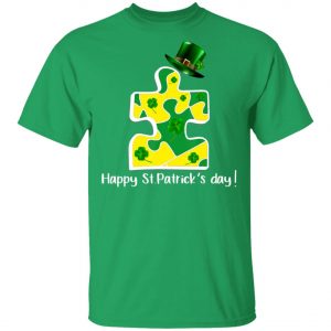 Autism Piece Leprechaun Saint Patricks Day Shirt, Long Sleeve