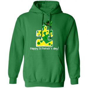 Autism Piece Leprechaun Saint Patricks Day Shirt, Long Sleeve