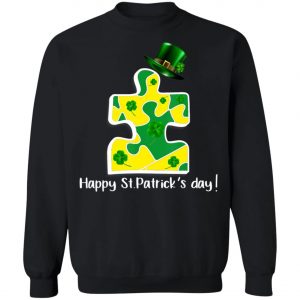 Autism Piece Leprechaun Saint Patricks Day Shirt, Long Sleeve