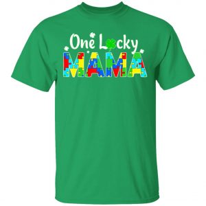 Autism Saint Patricks Day T-Shirt – One Lucky Mama Long Sleeve