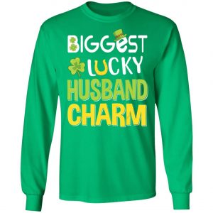 Biggest-Lucky Husband Charm Saint Patricks Day T-Shirt, Long Sleeve
