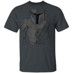 Star Wars The Mandalorian Muted Warrior T-Shirt Hoodie LS