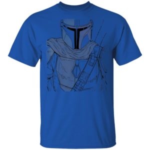 Star Wars The Mandalorian Muted Warrior T-Shirt Hoodie LS