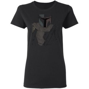 Star Wars The Mandalorian Muted Warrior T-Shirt Hoodie LS