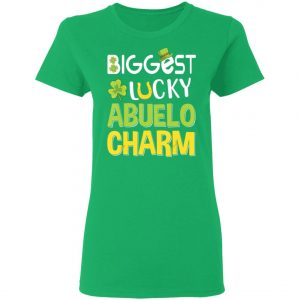 Biggest-Lucky Abuelo Charm Saint Patricks Day T-Shirt, Bella