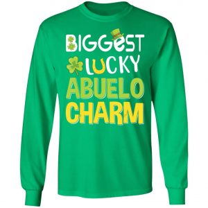 Biggest-Lucky Abuelo Charm Saint Patricks Day T-Shirt, Bella