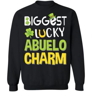 Biggest-Lucky Abuelo Charm Saint Patricks Day T-Shirt, Bella