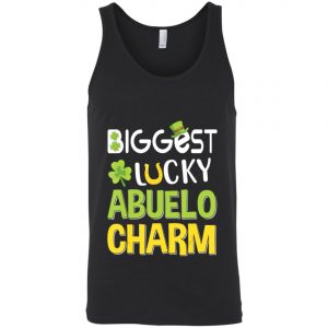 Biggest-Lucky Abuelo Charm Saint Patricks Day T-Shirt, Bella