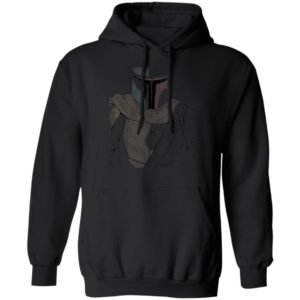 Star Wars The Mandalorian Muted Warrior T-Shirt Hoodie LS