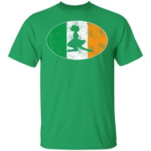 Beautiful Irish Flag Mixed Ballet Girl Saint Patrick Day T-Shirt, Bella