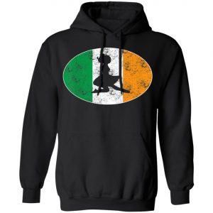 Beautiful Irish Flag Mixed Ballet Girl Saint Patrick Day T-Shirt, Bella