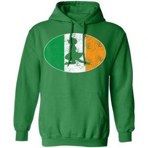 Beautiful Irish Flag Mixed Ballet Girl Saint Patrick Day T-Shirt, Bella