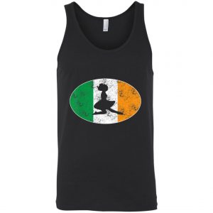 Beautiful Irish Flag Mixed Ballet Girl Saint Patrick Day T-Shirt, Bella