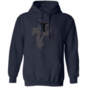 Star Wars The Mandalorian Muted Warrior T-Shirt Hoodie LS