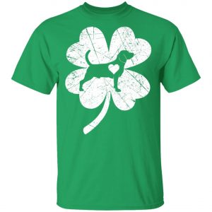 Beagle In Shamrock Clover Saint Patricks Day Irish Shirt, Bella