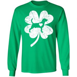 Beagle In Shamrock Clover Saint Patricks Day Irish Shirt, Bella