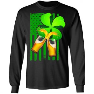 Beer Splash Saint Patricks Day T-Shirt, Long Sleeve
