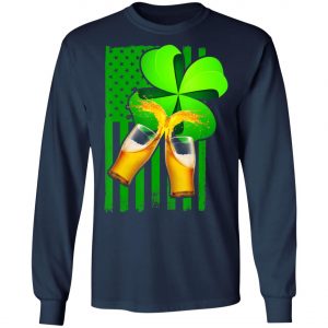 Beer Splash Saint Patricks Day T-Shirt, Long Sleeve