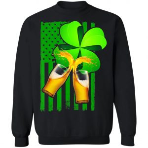 Beer Splash Saint Patricks Day T-Shirt, Long Sleeve