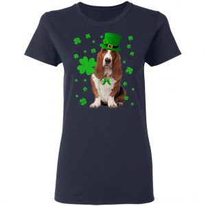 Basset Hound Saint Patricks Day T-Shirt, Long Sleeve