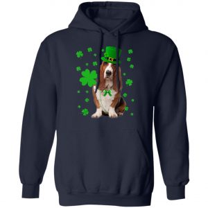 Basset Hound Saint Patricks Day T-Shirt, Long Sleeve