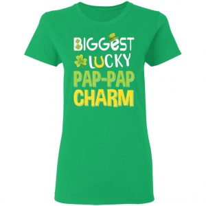 Biggest-Lucky Pap-Pap Charm Saint Patricks Day T-Shirt, Bella