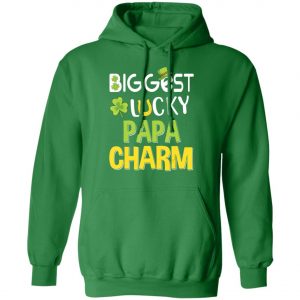 Biggest-Lucky Papa Charm Saint Patricks Day T-Shirt, Bella