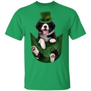 Border Collie In Your Pocket St Patricks Day Dog Lover T-Shirt, Long Sleeve Border Collie In Your Pocket St Patricks Day Dog Lover T-Shirt, Long Sleeve