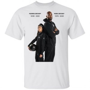 Kobe Bryant and Gianna Tribute T-shirt ajusté, Long Sleeve